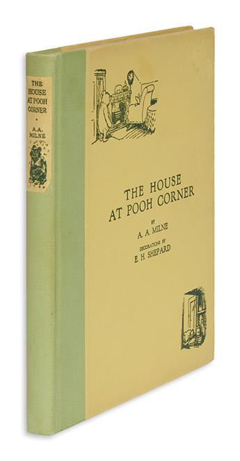 (CHILDRENS LITERATURE.) MILNE, A. A. House at Pooh Corner.